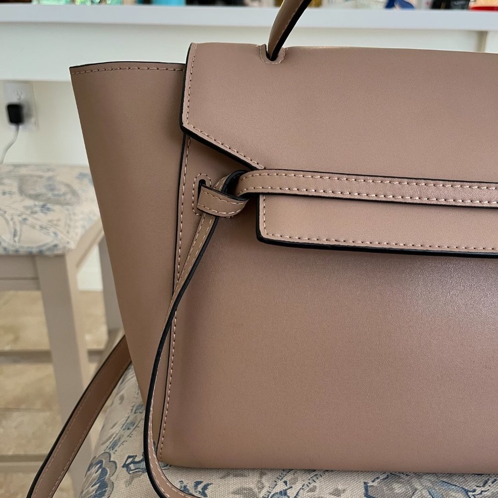 Celine Style "Belt" Fashion Bag non brand Ed Faux Leather w Crossbody Strap - Picture 10 of 12